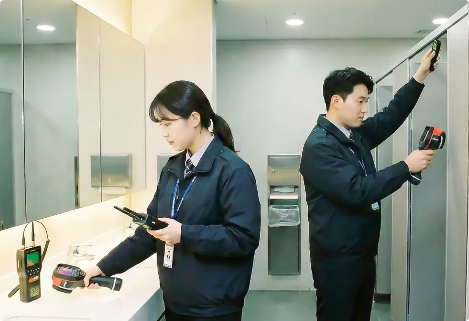몰래카메라 도촬 방지 점검 서비스 예시 이미지